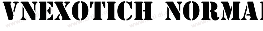 VnExoticH Normal字体转换